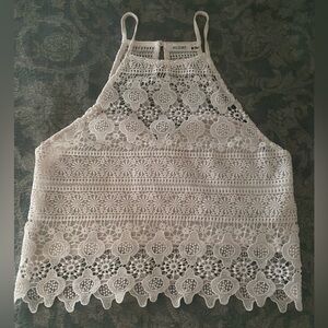 Acemi White Floral Lace Camisole
